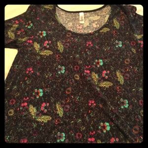 LulaRoe small Irma floral print